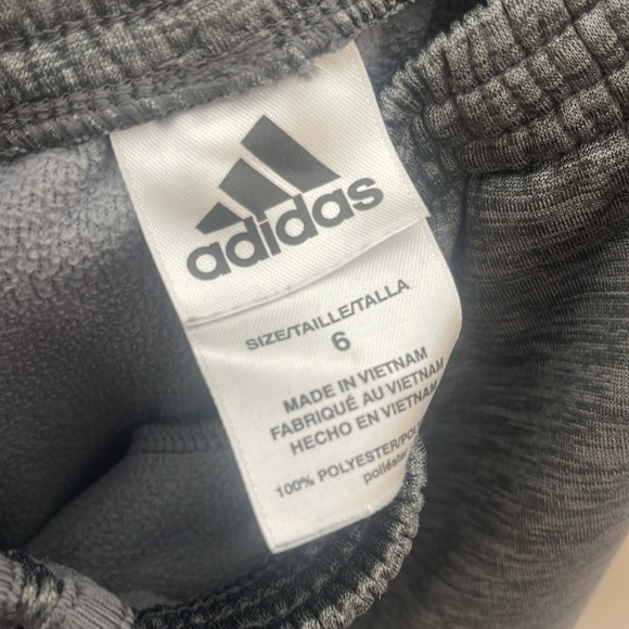 ❤️ ADIDAS FOCUS JOGGER PANTS Charcoal Sweatpants Size 6 - Picture 4 of 6